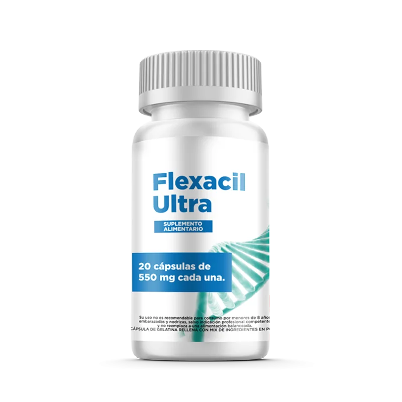 Flexacil Ultra — frasco de 20 cápsulas